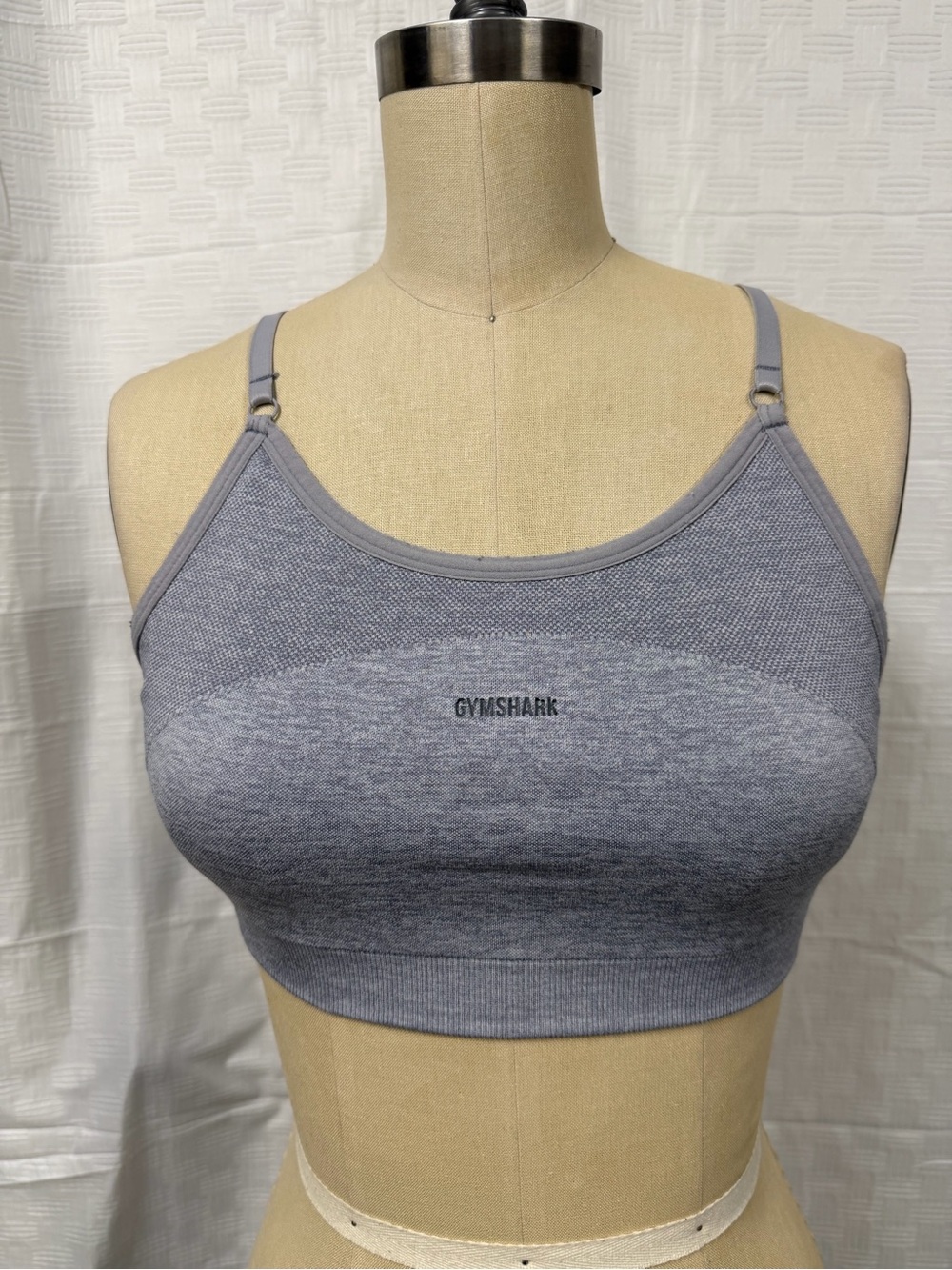 Gymshark Light Gray Seamless Sports Bralette